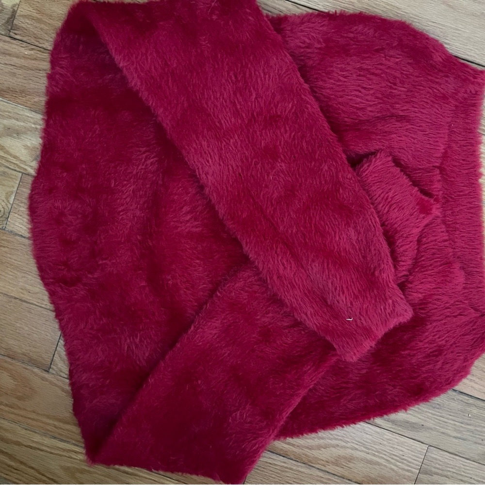Red Fuzzy Sweater - Picture 5 of 5